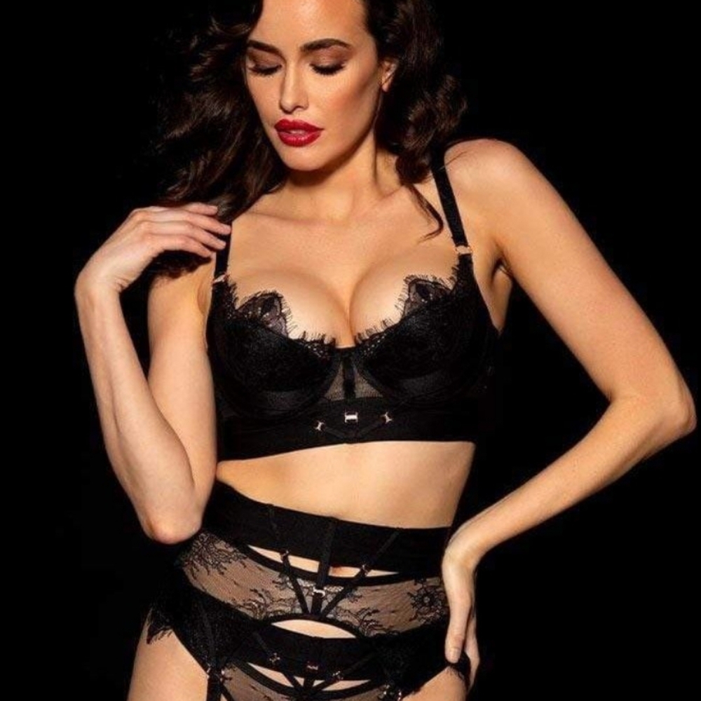 Honey Birdette Belinda black bra 34B